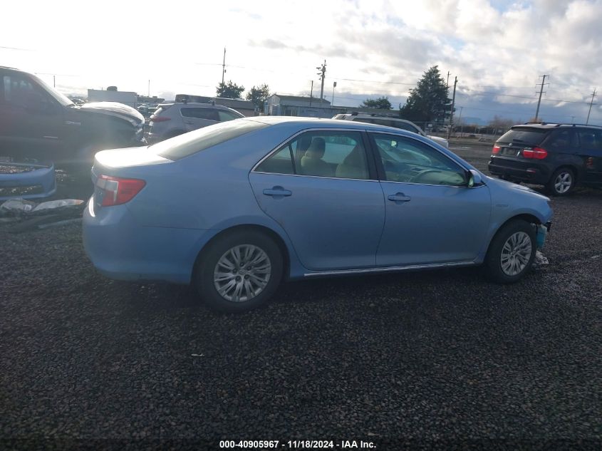 2013 TOYOTA CAMRY HYBRID VIN: 4T1BD1FK3DU086863