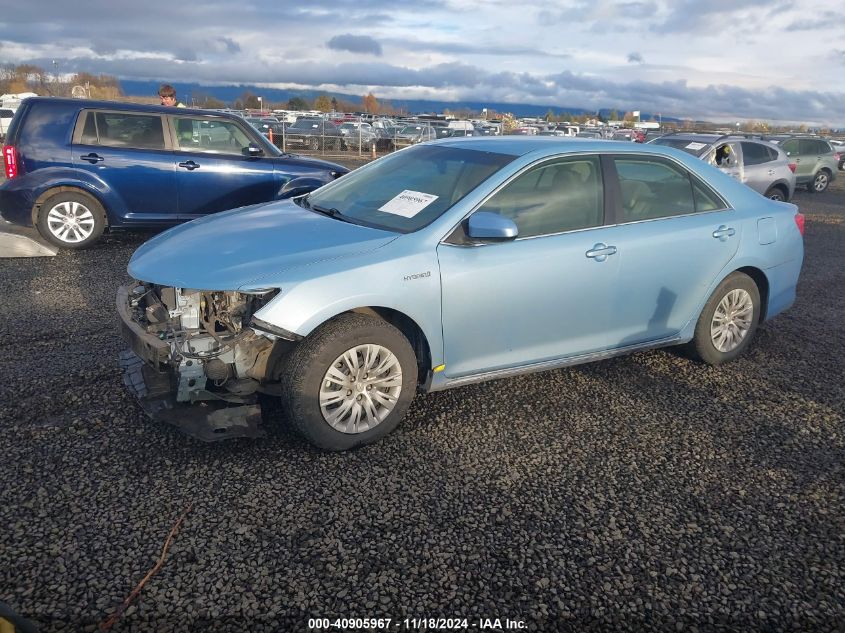 2013 TOYOTA CAMRY HYBRID VIN: 4T1BD1FK3DU086863