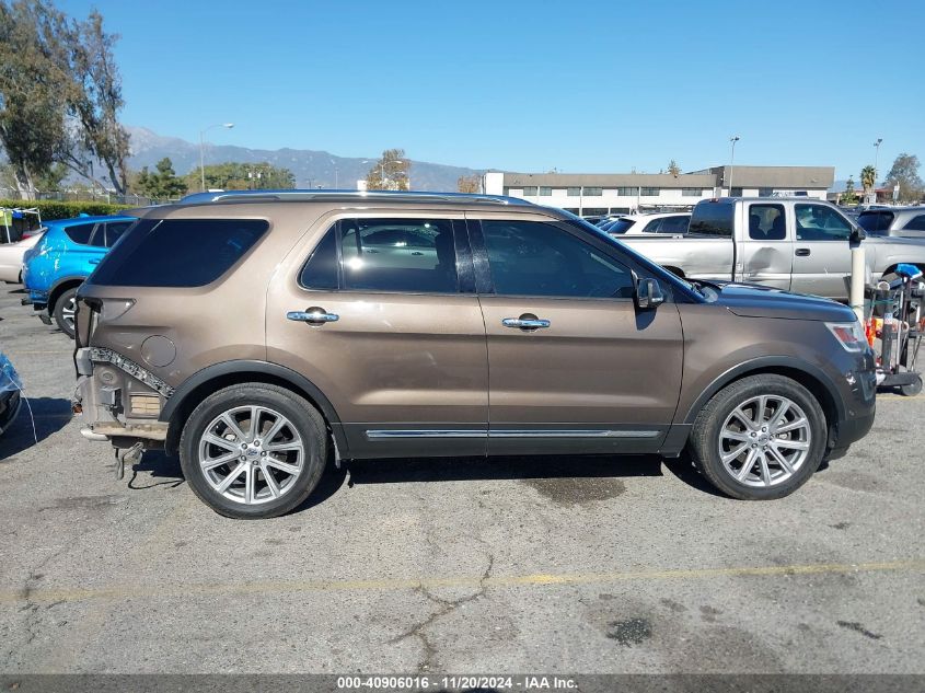 2016 Ford Explorer Limited VIN: 1FM5K7F80GGB19024 Lot: 40906016