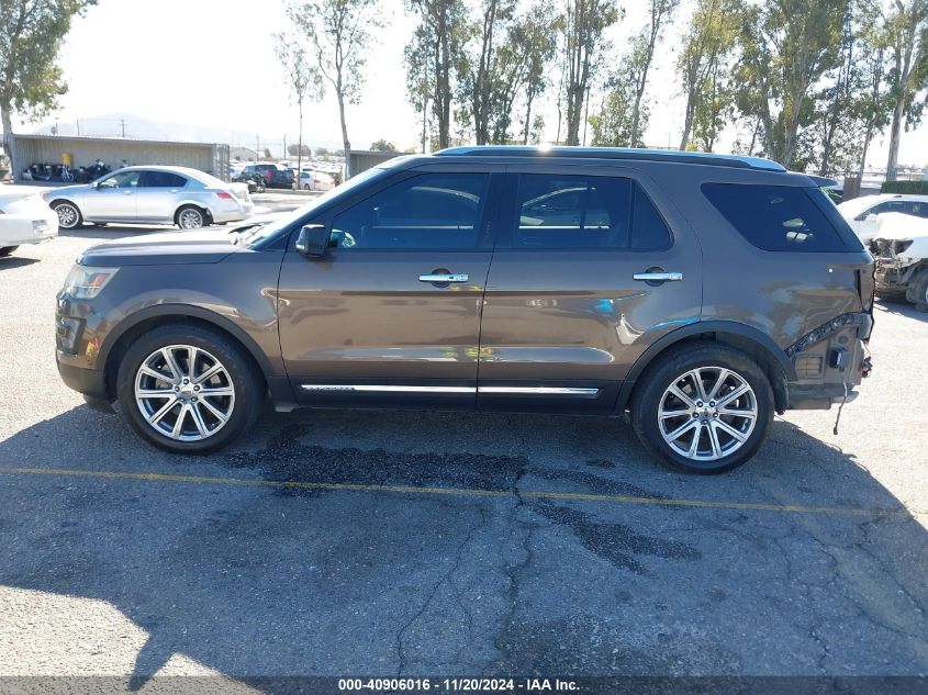 2016 Ford Explorer Limited VIN: 1FM5K7F80GGB19024 Lot: 40906016