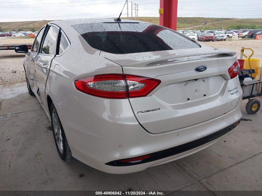 2016 Ford Fusion Hybrid Titanium VIN: 3FA6P0RU8GR184034 Lot: 40906042