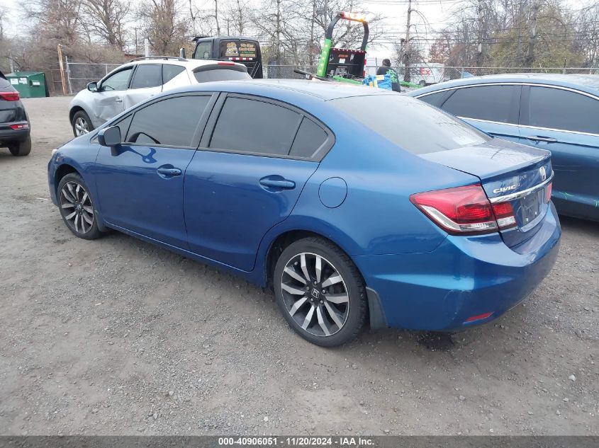 VIN 19XFB2F92EE242566 2014 Honda Civic, Ex-L no.3