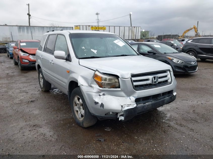 2008 Honda Pilot Ex-L VIN: 5FNYF18588B027483 Lot: 40906058