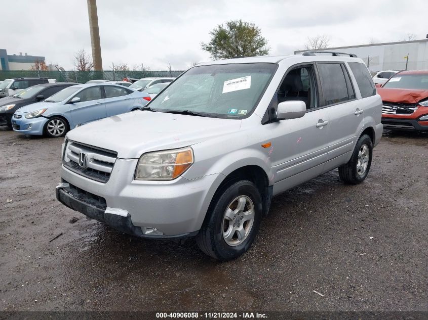 2008 Honda Pilot Ex-L VIN: 5FNYF18588B027483 Lot: 40906058