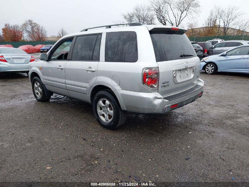 2008 Honda Pilot Ex-L VIN: 5FNYF18588B027483 Lot: 40906058