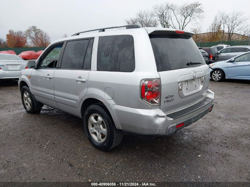 2008 Honda Pilot Ex-L VIN: 5FNYF18588B027483 Lot: 40906058