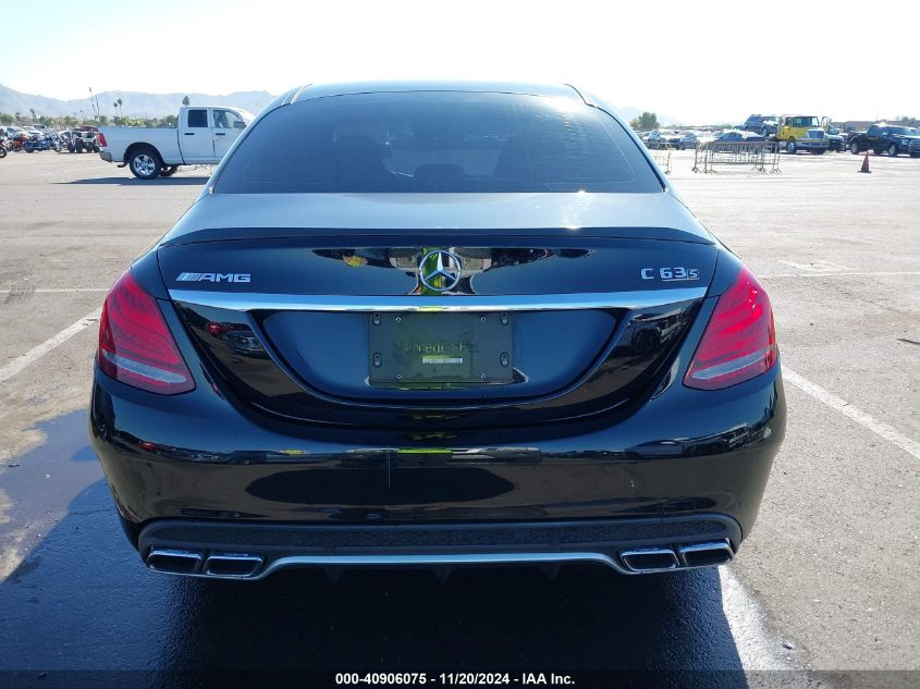 2017 Mercedes-Benz Amg C 63 S VIN: 55SWF8HB2HU225500 Lot: 40906075