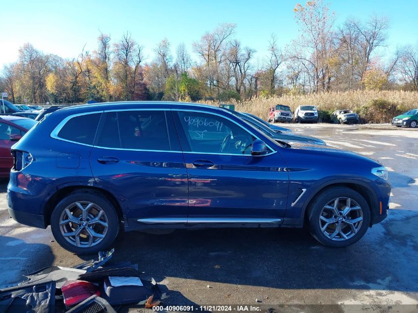 2021 BMW X3 xDrive30I VIN: 5UXTY5C08M9F18794 Lot: 40906091