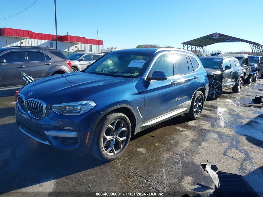 2021 BMW X3 xDrive30I VIN: 5UXTY5C08M9F18794 Lot: 40906091