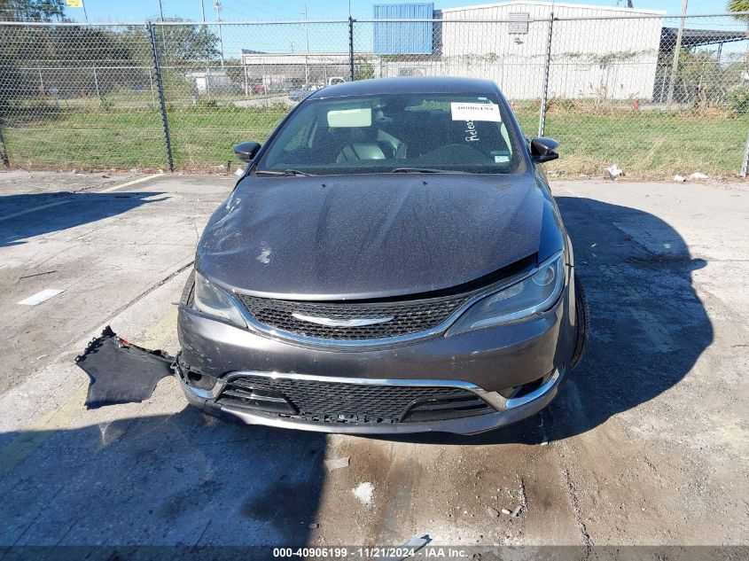 2015 Chrysler 200 C VIN: 1C3CCCCB6FN575187 Lot: 40906199