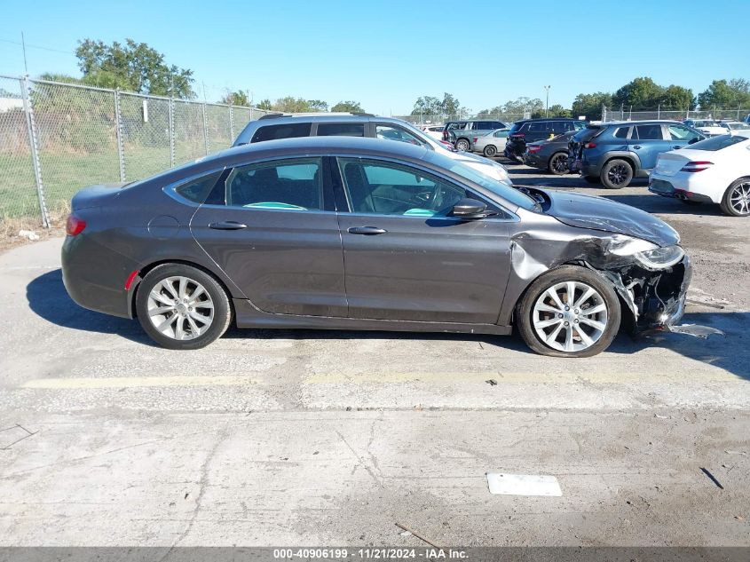 2015 Chrysler 200 C VIN: 1C3CCCCB6FN575187 Lot: 40906199