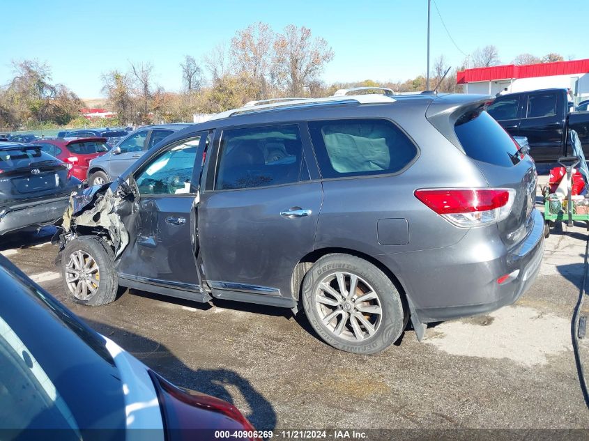 2015 Nissan Pathfinder Sl VIN: 5N1AR2MMXFC713798 Lot: 40906269