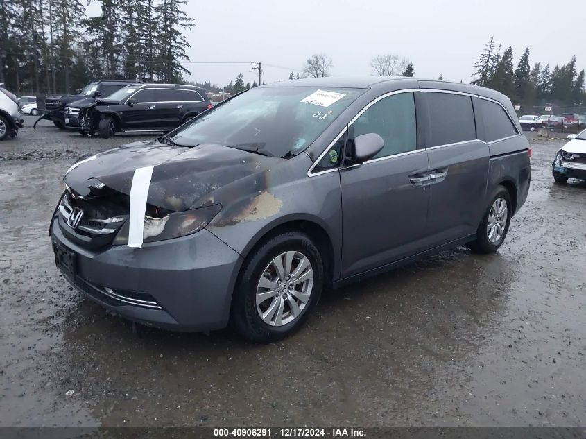 VIN 5FNRL5H38GB138892 2016 Honda Odyssey, SE no.2