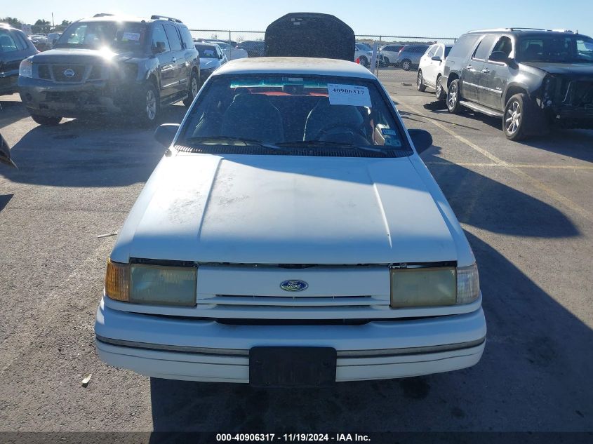 1993 Ford Tempo Gl VIN: 1FAPP31X1PK102015 Lot: 40906317