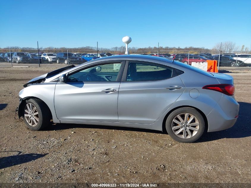 2015 Hyundai Elantra Se VIN: 5NPDH4AE7FH601834 Lot: 40906323