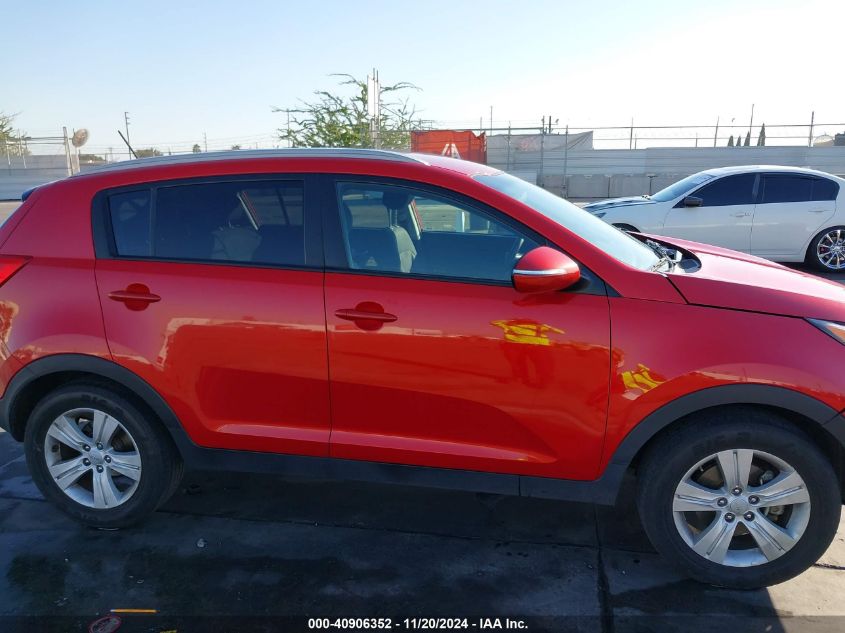 2013 Kia Sportage Lx VIN: KNDPB3A26D7540251 Lot: 40906352