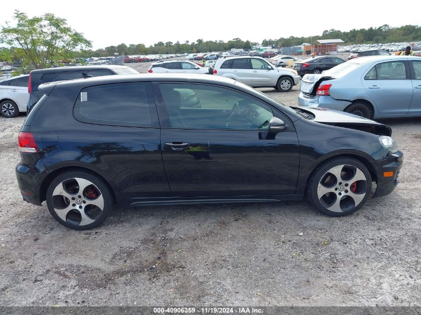 2013 Volkswagen Gti 2-Door VIN: WVWED7AJ4DW126133 Lot: 40906359