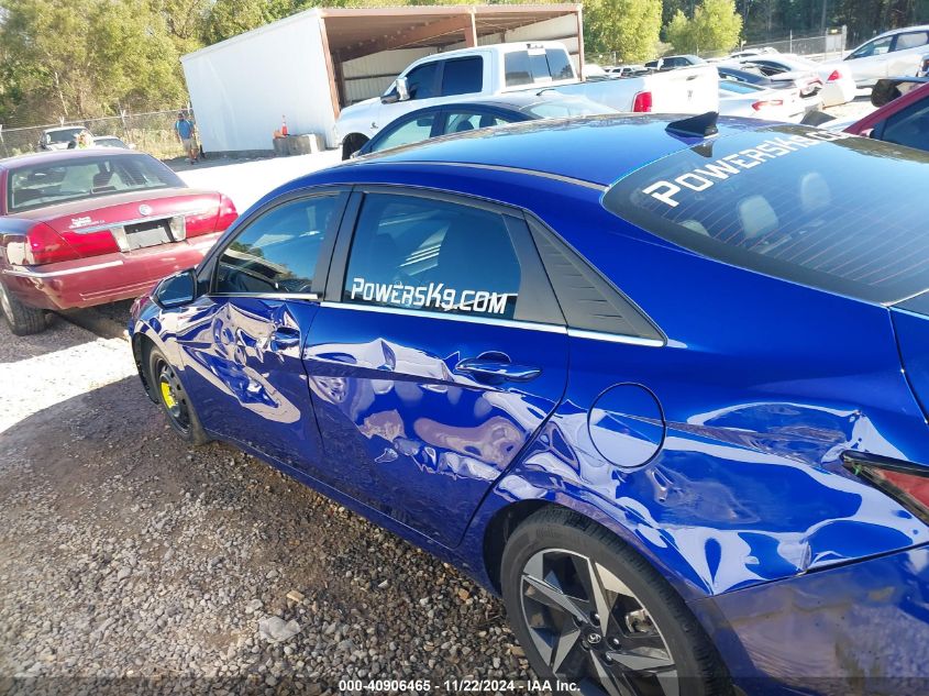 2022 Hyundai Elantra Hybrid Limited VIN: KMHLN4AJ2NU015477 Lot: 40906465