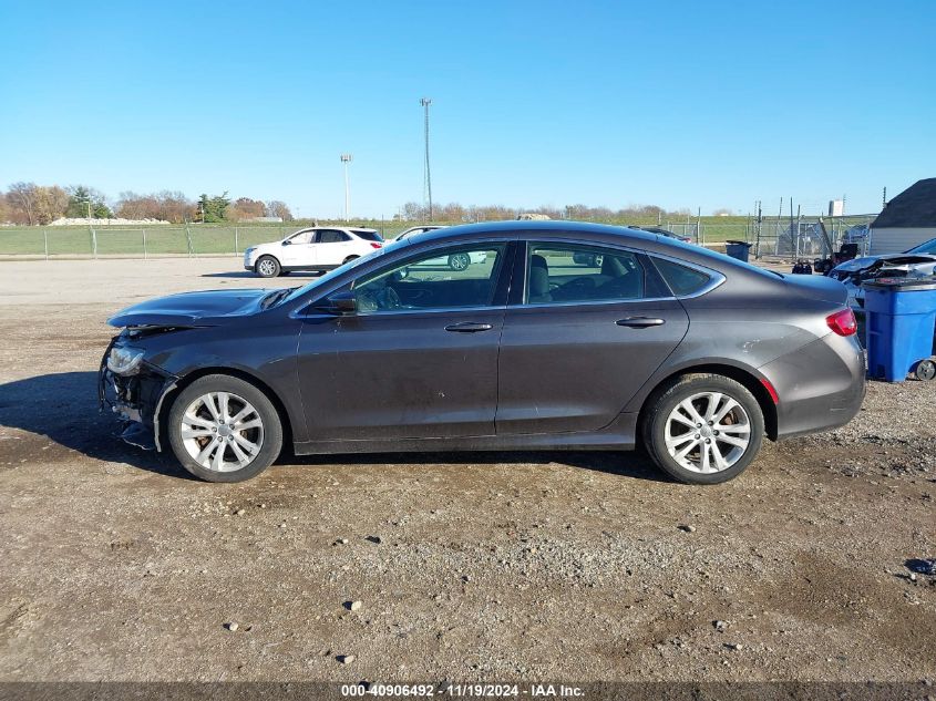 2015 Chrysler 200 Limited VIN: 1C3CCCAB9FN504195 Lot: 40906492