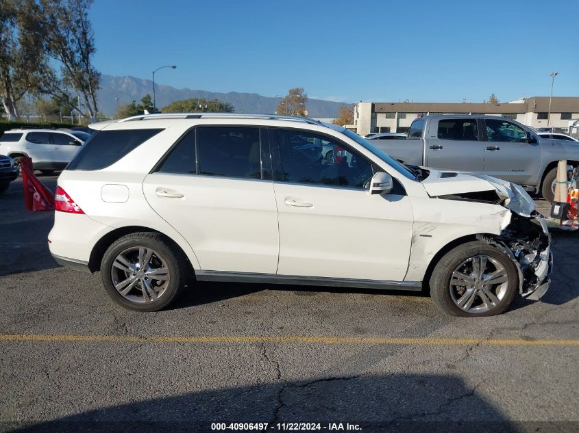 2012 Mercedes-Benz Ml 350 Bluetec 4Matic VIN: 4JGDA2EBXCA028838 Lot: 40906497