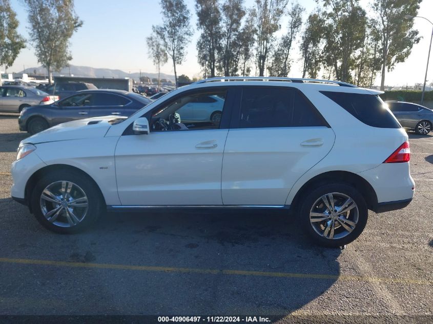 2012 Mercedes-Benz Ml 350 Bluetec 4Matic VIN: 4JGDA2EBXCA028838 Lot: 40906497