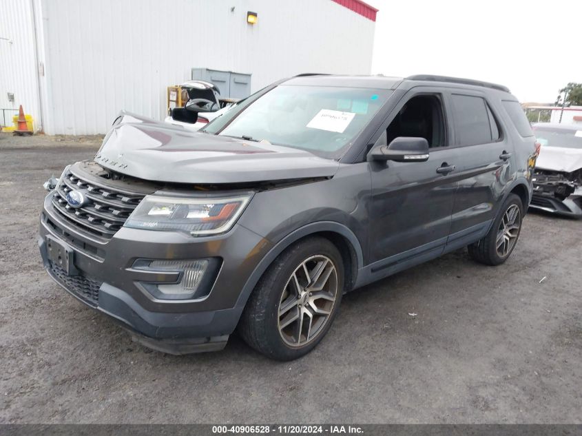 2017 Ford Explorer Sport VIN: 1FM5K8GT6HGA62127 Lot: 40906528