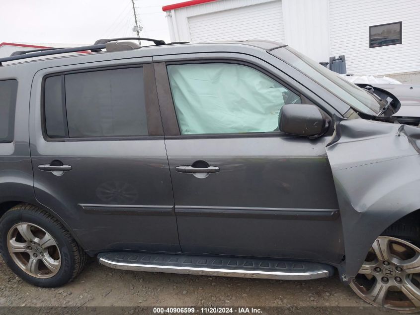 2013 Honda Pilot Ex-L VIN: 5FNYF4H55DB075373 Lot: 40906599