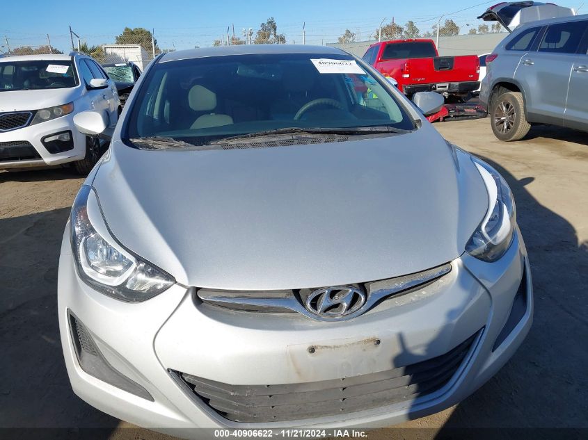 2015 Hyundai Elantra Se VIN: 5NPDH4AEXFH643494 Lot: 40906622