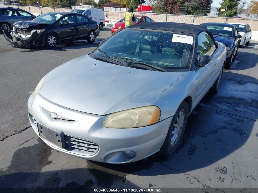 2002 Chrysler Sebring Limited VIN: 1C3EL65R02N146206 Lot: 40906645