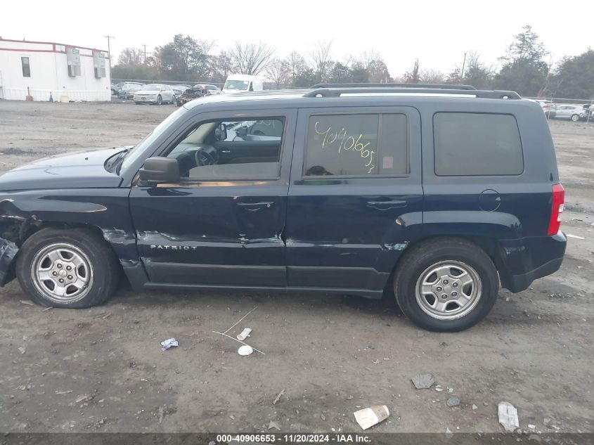 2016 Jeep Patriot Sport VIN: 1C4NJPBB0GD643168 Lot: 40906653