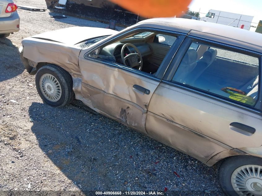 1992 Mercury Topaz Gs VIN: 1MEPM36X0NK627123 Lot: 40906668