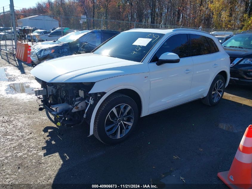 2023 Audi Q5 Premium Plus 45 Tfsi S Line Quattro VIN: WA1EAAFY9P2127943 Lot: 40906673