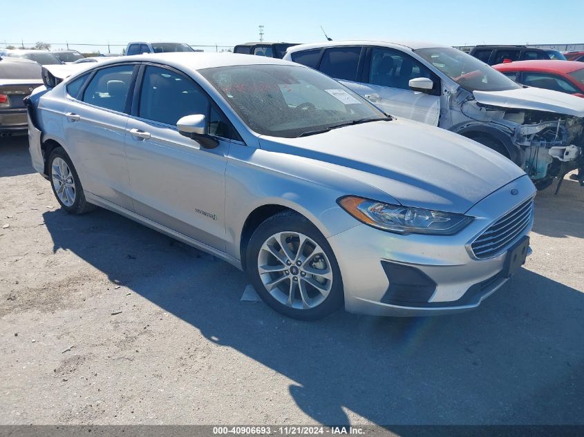 2019 Ford Fusion Hybrid Se VIN: 3FA6P0LU6KR241350 Lot: 40906693