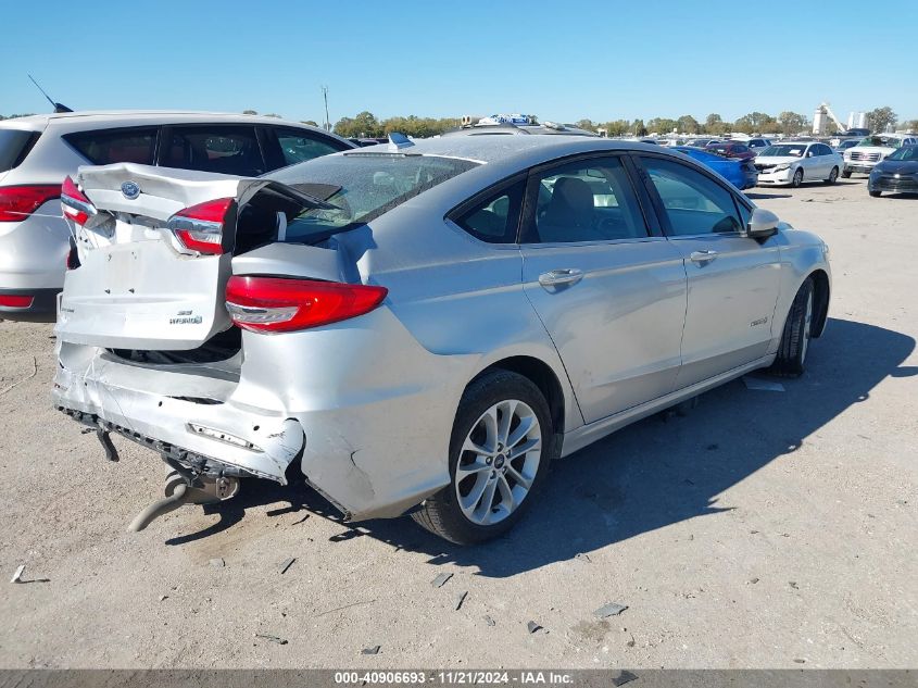 2019 Ford Fusion Hybrid Se VIN: 3FA6P0LU6KR241350 Lot: 40906693