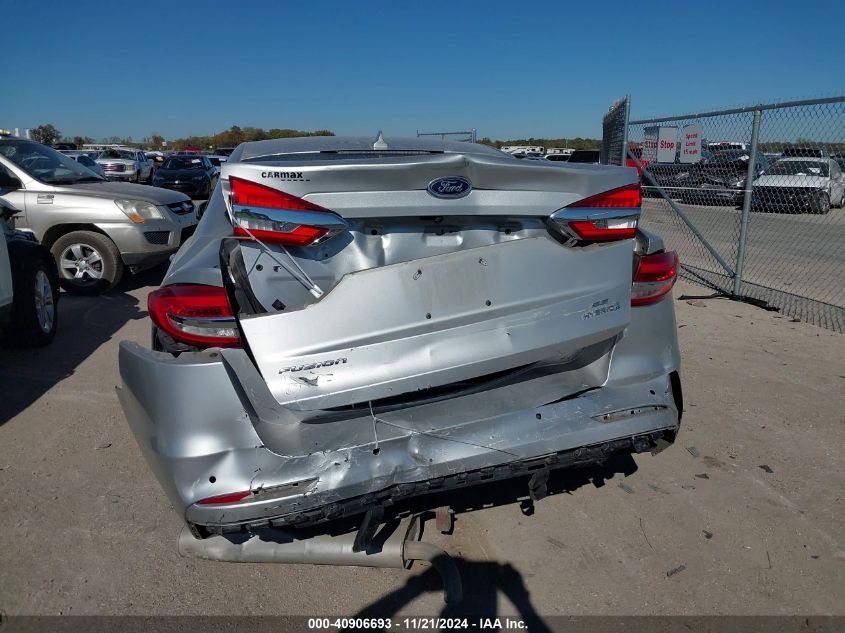 2019 Ford Fusion Hybrid Se VIN: 3FA6P0LU6KR241350 Lot: 40906693