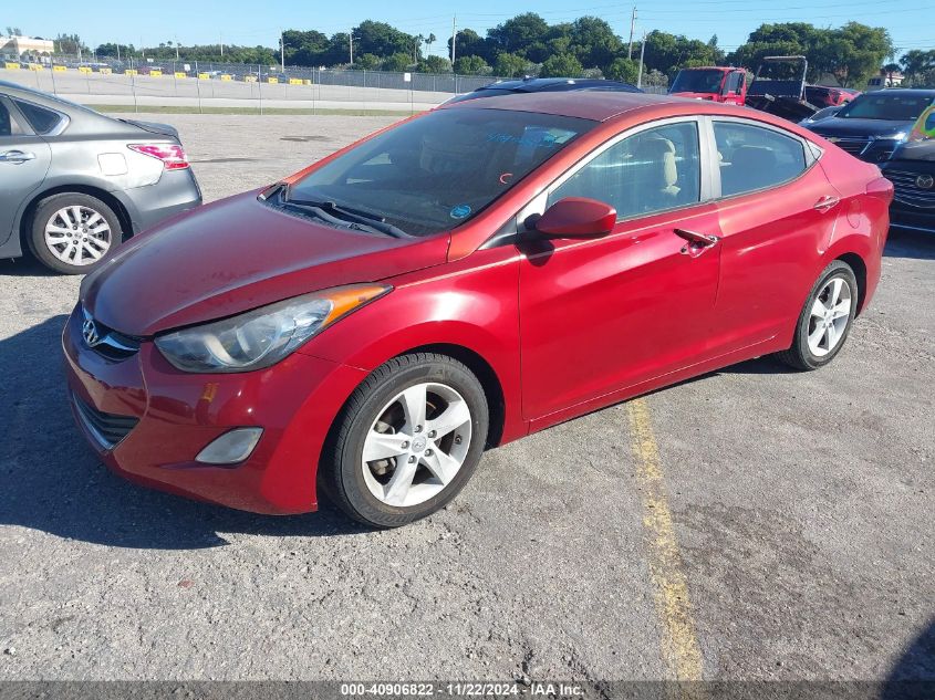 2013 Hyundai Elantra Gls VIN: KMHDH4AE8DU808862 Lot: 40906822