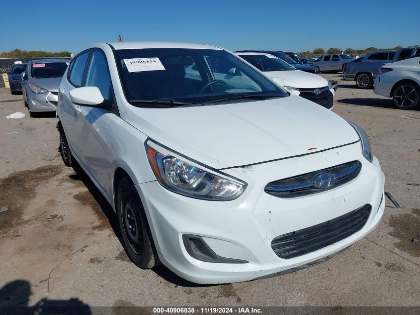 VIN KMHCT5AE1FU201222 2015 Hyundai Accent, GS no.1