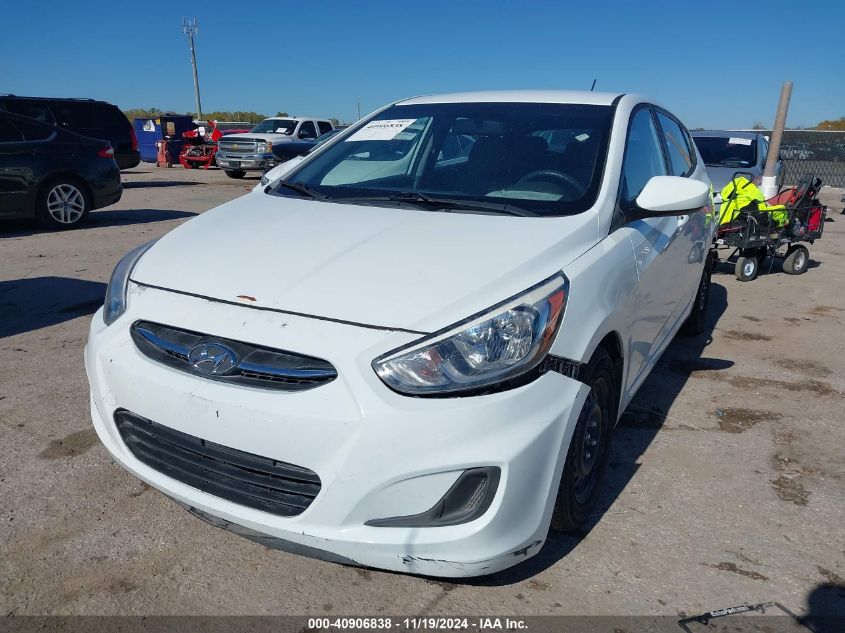 VIN KMHCT5AE1FU201222 2015 Hyundai Accent, GS no.2