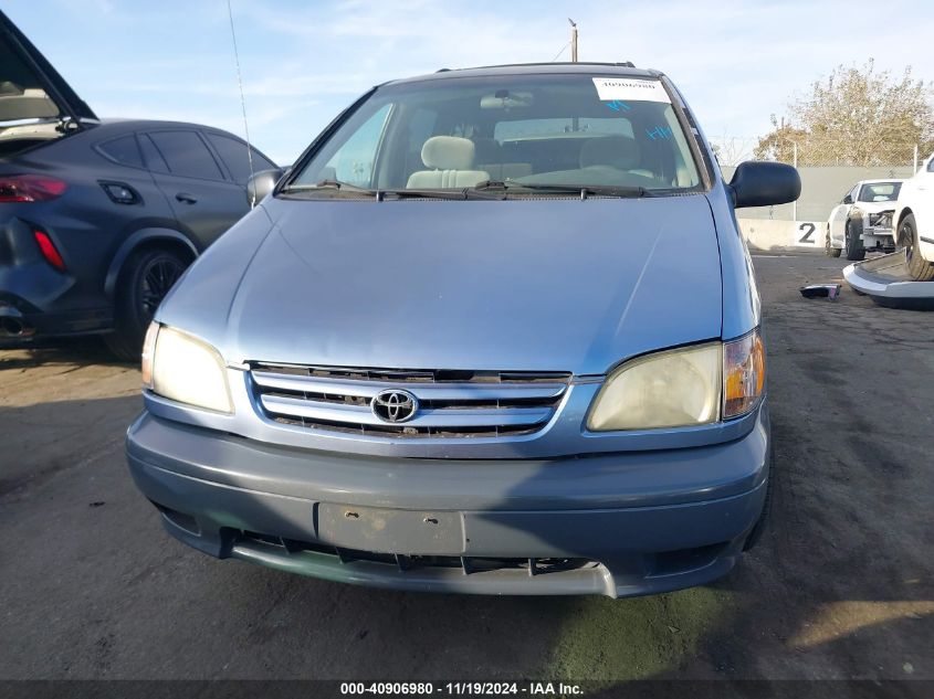 2002 Toyota Sienna Ce VIN: 4T3ZF19C12U505777 Lot: 40906980