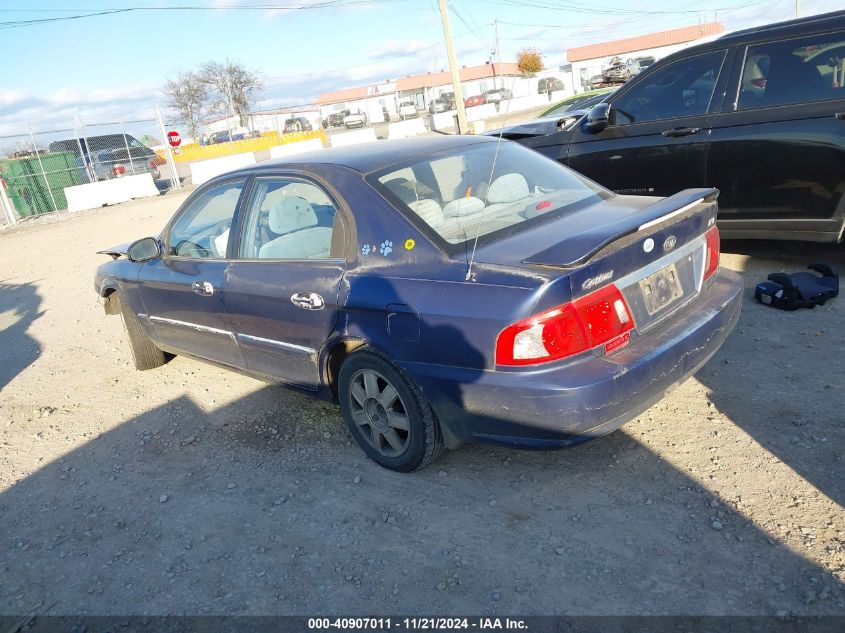 2003 Kia Optima Lx V6/Se V6 VIN: KNAGD128435195648 Lot: 40907011