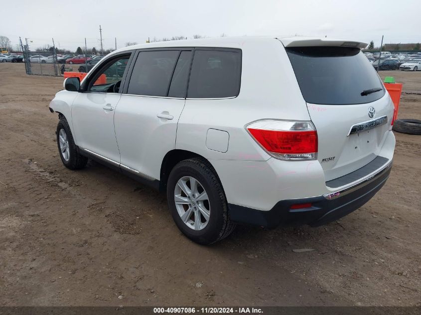 VIN 5TDZK3EH3DS121223 2013 Toyota Highlander, Base V6 no.3