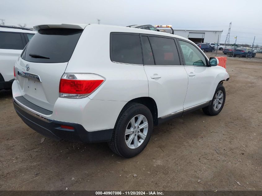 VIN 5TDZK3EH3DS121223 2013 Toyota Highlander, Base V6 no.4