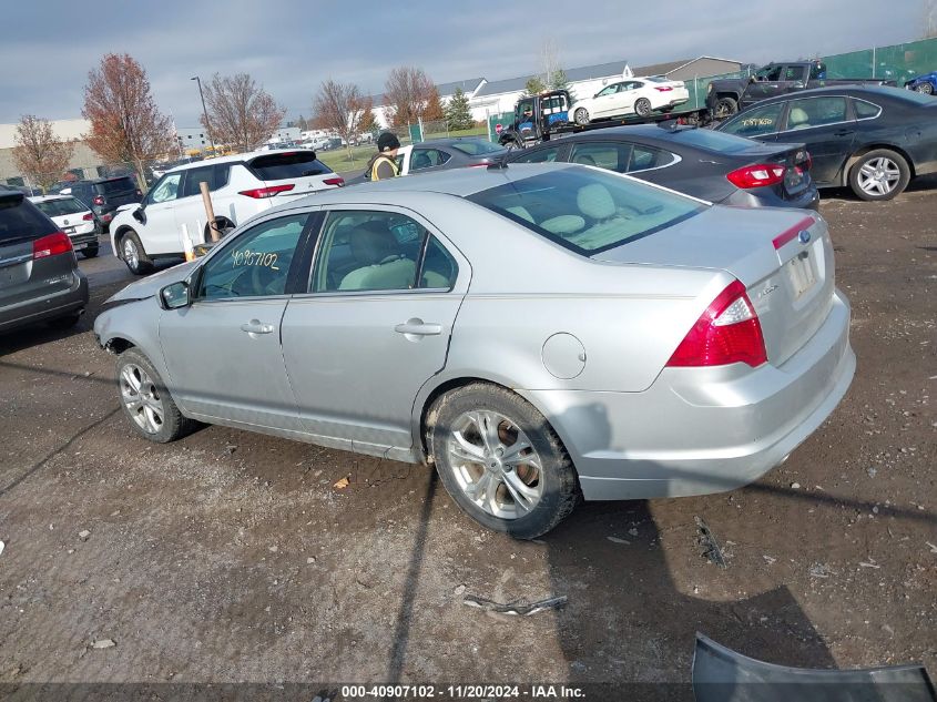 2012 Ford Fusion Se VIN: 3FAHP0HG1CR119783 Lot: 40907102