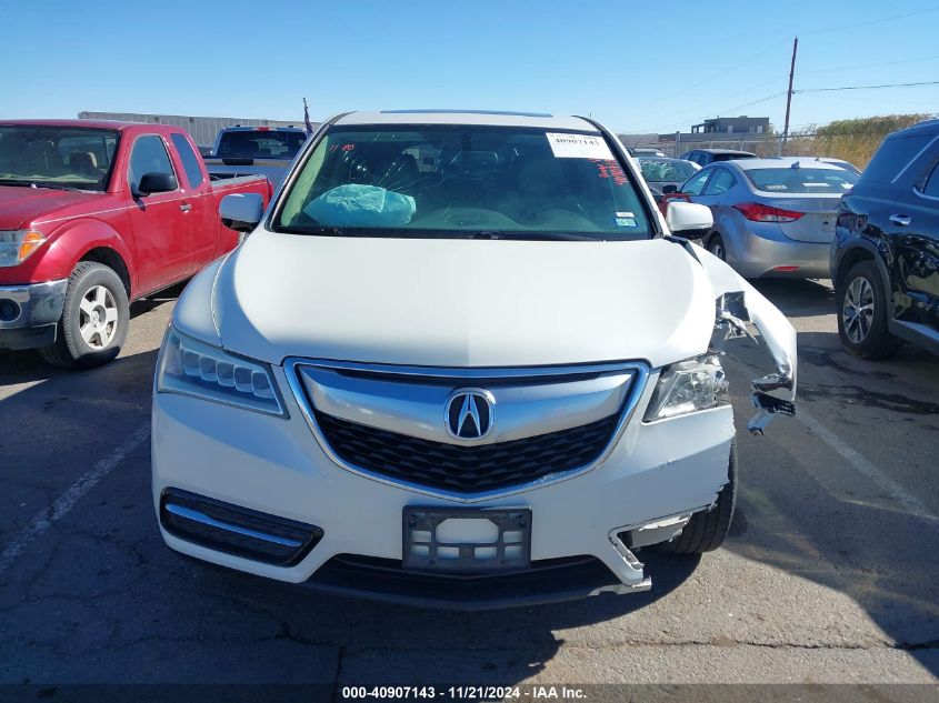 2014 Acura Mdx VIN: 5FRYD4H27EB032259 Lot: 40907143