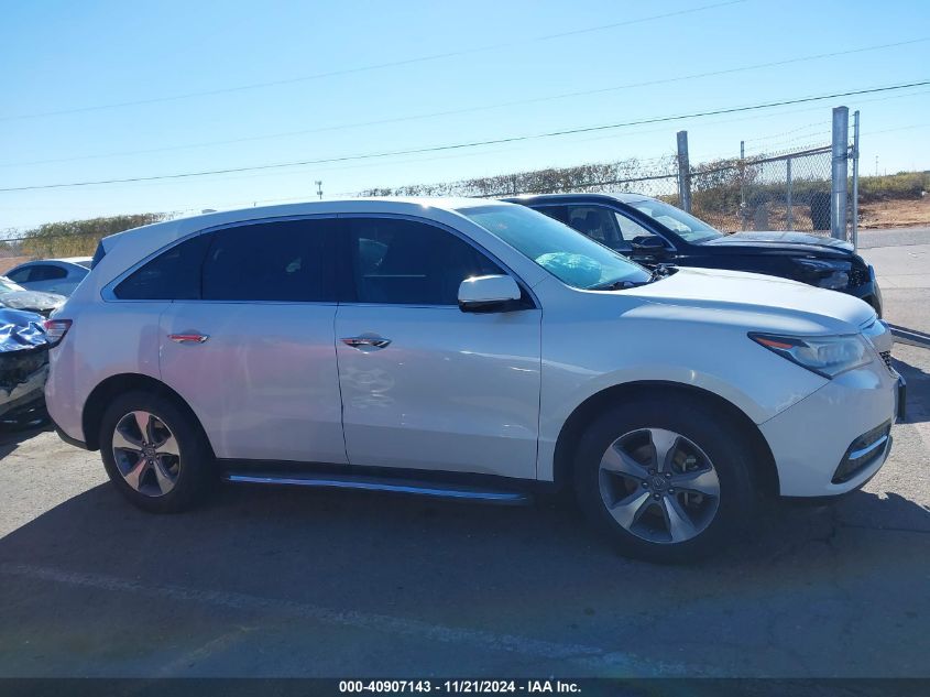 2014 Acura Mdx VIN: 5FRYD4H27EB032259 Lot: 40907143