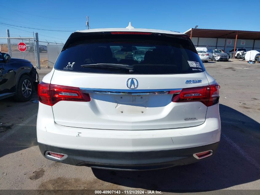 2014 Acura Mdx VIN: 5FRYD4H27EB032259 Lot: 40907143