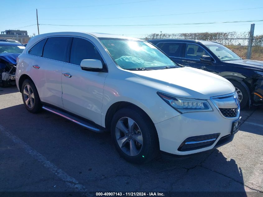 2014 Acura Mdx VIN: 5FRYD4H27EB032259 Lot: 40907143