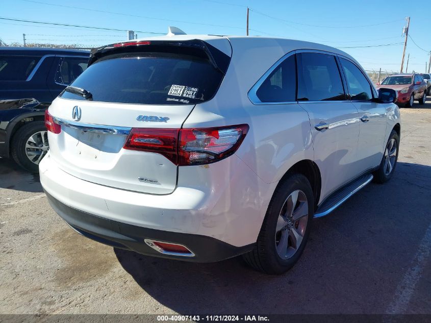 2014 Acura Mdx VIN: 5FRYD4H27EB032259 Lot: 40907143