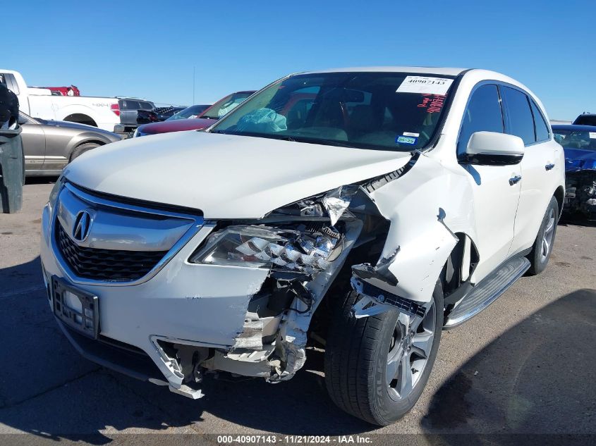 2014 Acura Mdx VIN: 5FRYD4H27EB032259 Lot: 40907143