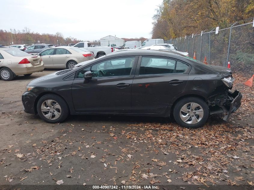 2013 Honda Civic Lx VIN: 2HGFB2F56DH535405 Lot: 40907242